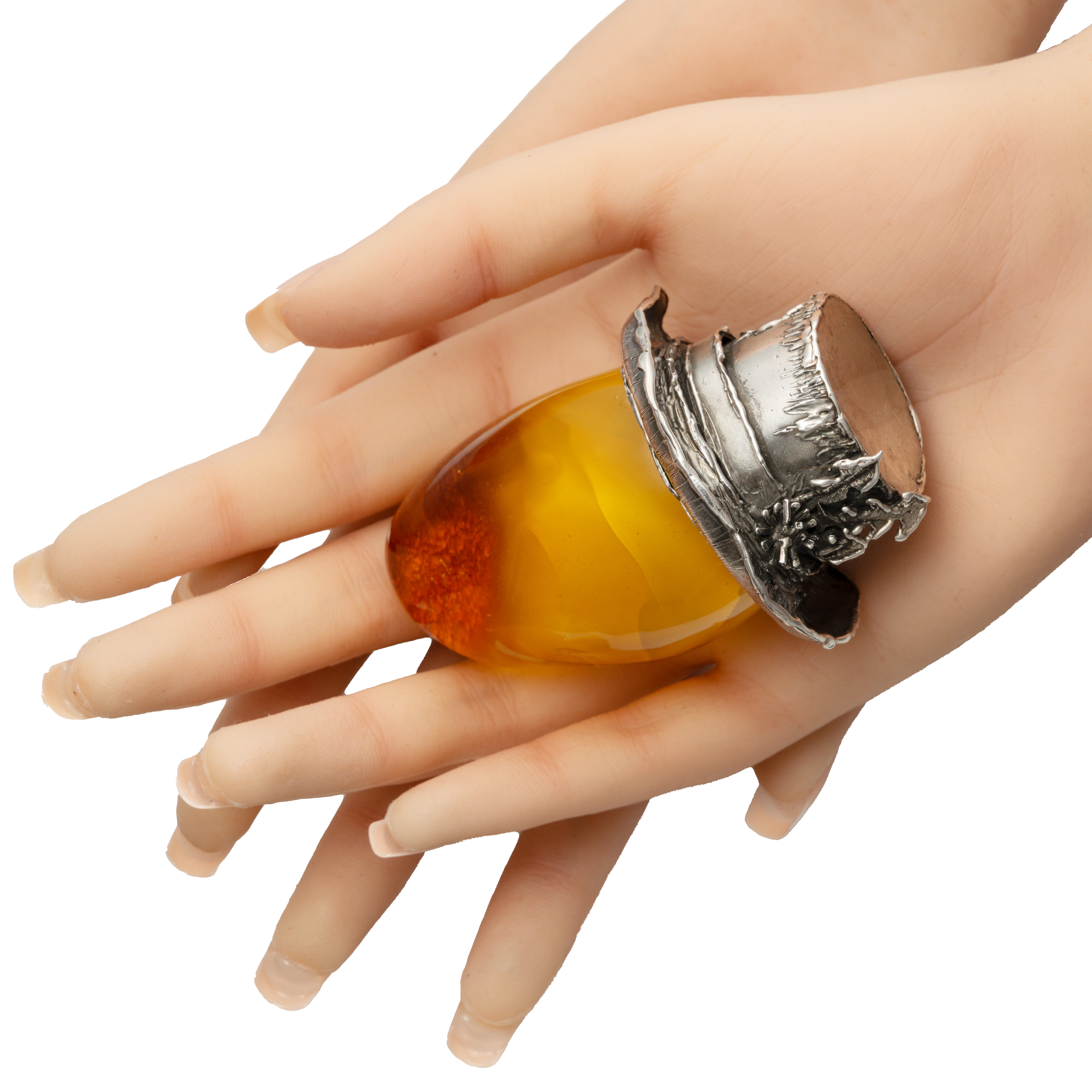 Sterling Silver and Baltic Amber in the Hat 7